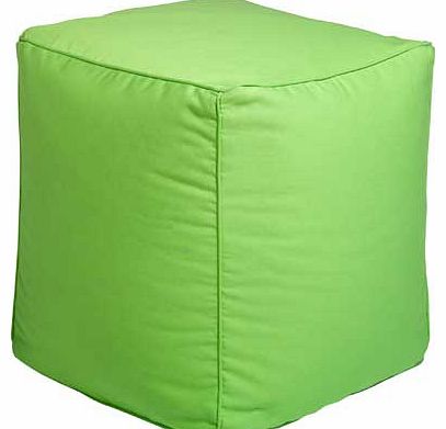ColourMatch Small Fabric Cube Beanbag - Apple