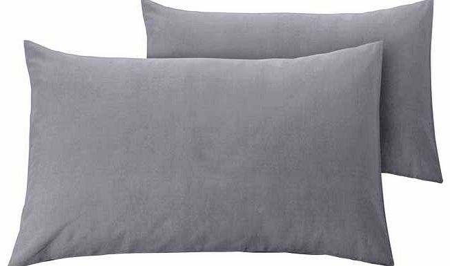 ColourMatch Smoke Grey Housewife Pillowcase - 2