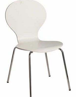 Super White Bentwood Dining Chair