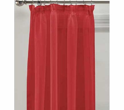 ColourMatch Voile Panels - 152x228cm - Poppy Red