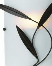 Colours Cloe Chocolate Frosted Effect Single Wall Light