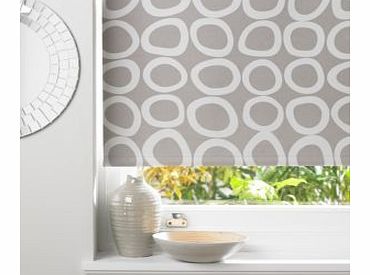 Diablo Corded Seine & Ecru Roller Blind