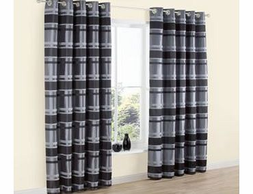 Colours Dill Eyelet Curtains (W)1.67m (L)1.83m