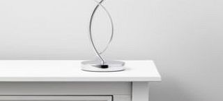 Colours Ferro Frosted Glass Chrome Effect Table Lamp