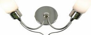 Colours Karp Chrome Effect Double Wall Light