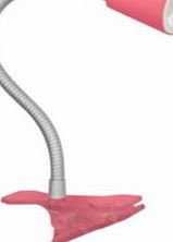 Colours Koro Goose Neck Shell Pink Clip-On Desk Lamp