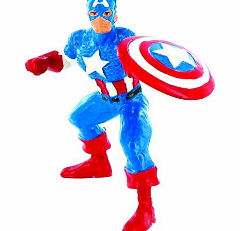 Comansi 10cm Marvel Comics Captain America and Shield Mini Figure