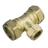 COMAP Reducing Tee Compression Fitting 22andtimes;22andtimes;15mm
