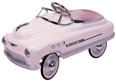 Pink Pedal Car