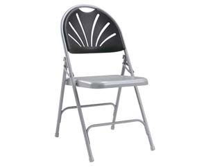 Comfort back folding chair