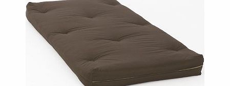 Comfy Living 3ft (90cm) Single Luxury Futon Mattress in Chocolate