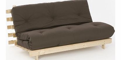 CHOCOLATE BROWN Double Futon & Luxury Thick Mattress Double 4ft6