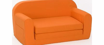 Comfy Living Darcy Sofa Bed in ORANGE Cotton Drill