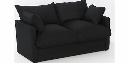 Comfy Living Leanne Sofa Bed in BLACK Cotton Drill