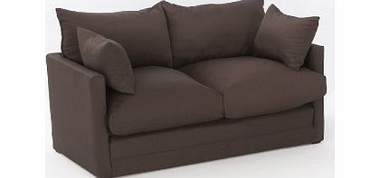 Comfy Living Leanne Sofa Bed in CHOCOLATE Cotton Drill