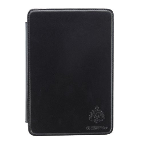 Commander  Premium DeLuxe Exclusive Designer Leather Case Black for Apple iPad Mini product with Pda-Punkt