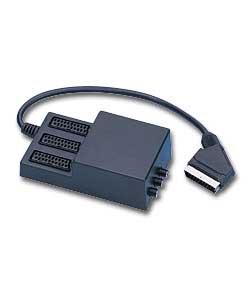 3 SCART TO 1 SCART