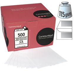 Communique Self Seal Envelopes 115gsm White C4