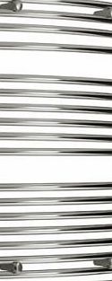 companyblue HEATED CHROME TOWEL RAIL RADIATOR WARMER 700 mm Wide x 1000 High Curved
