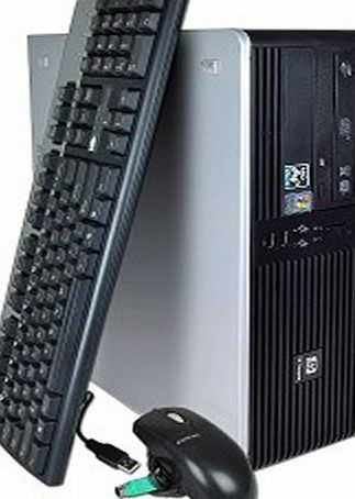 WIFI Enabled HP DC5750 Desktop Tower PC Computer - AMD Athlon 3500+ 2Ghz - 2Gb Ram - 40Gb hard drive - DVD - Windows XP Pro