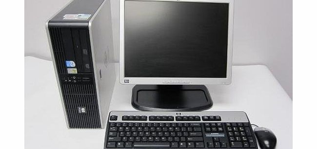 WIFI Enabled HP DC5750 Desktop Tower PC Computer Full System - AMD Athlon 3500+ 2Ghz - 2Gb Ram - 40Gb hard drive - DVD - Windows XP Pro - 17`` inch flat screen monitor