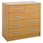 Compton 5 Drawer Chest Beech
