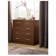 Compton 5 Drawer Chest Dark Walnut