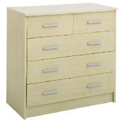 Compton 5 Drawer Chest Maple