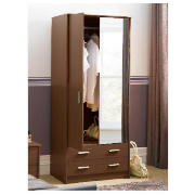 Compton Double Wardrobe Dark Walnut
