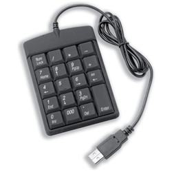 USB Keypad Slim Rubber-coated with