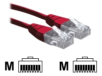 COMPUTER GEAR 1.5m RJ45 to RJ45 CAT 6 stranded network cable RED