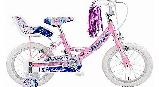 Concept Girls Princess Single Speed Mountain Bike - (Pink, 9.5 Inch, 14 Inch)