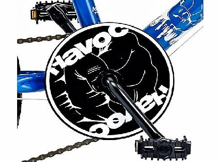 Havoc Boys Childrens Bike Blue White 10`` Steel Frame 18`` Wheel 6 Speed