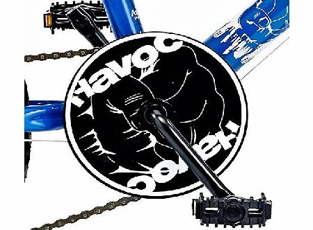 Concept Havoc Boys Childrens Bike Blue White 10`` Steel Frame 18`` Wheel 6 Speed