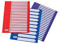 Concord 65608 A4 20 part red polypropylene