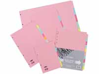 Concord A5 five part assorted manilla dividers