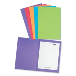 Concord Bright Square Cut Folders Pre-punched