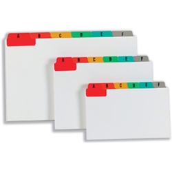 Concord Guide Cards Reinforced A-Z 127x76mm