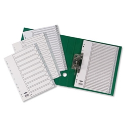 Concord Jan-Dec Grey Polypropylene Index A4 Ref