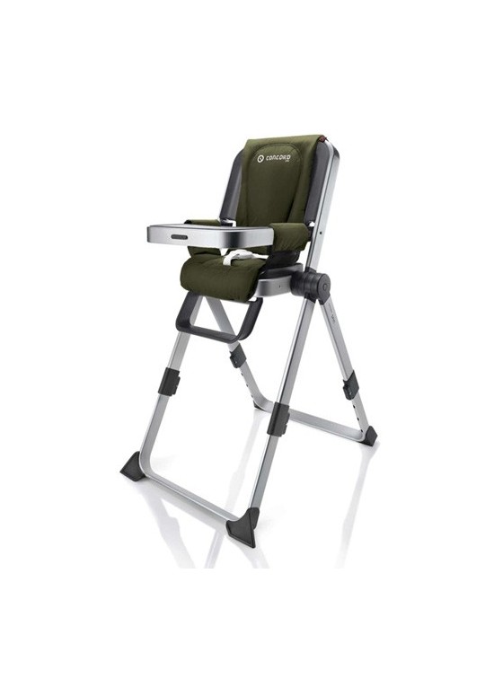 Spin Highchair-Black/Lime