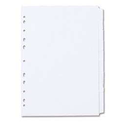 Concord White Subject Dividers 10-Part A4