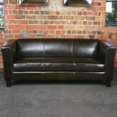 dark brown leather sofa suite furniture