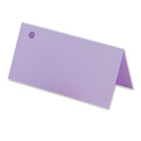 Confetti 1 hole lilac coloured place cards