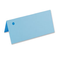 Confetti 1 hole pale blue coloured place cards