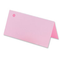 Confetti 1 hole pale pink coloured place cards