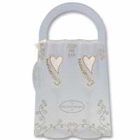 Confetti Anniversary hand painted flutes pk 2