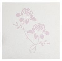Confetti Antique rose acceptance card (x10)