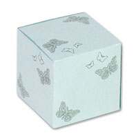 Confetti Aqua butterfly boxes pk 10