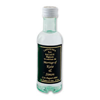 Confetti barcadi rum miniature with personalised label