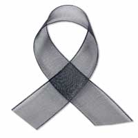 black 16mm chiffon ribbon 10m